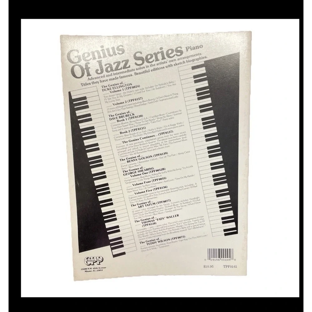 Dave Brubeck Jazz Classics Time Out Sheet Music Book